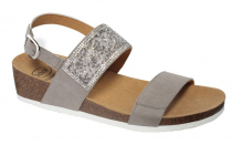 Scholl CECILIA  MicroStrass dámské zdravotní sandále barva šedá šedá